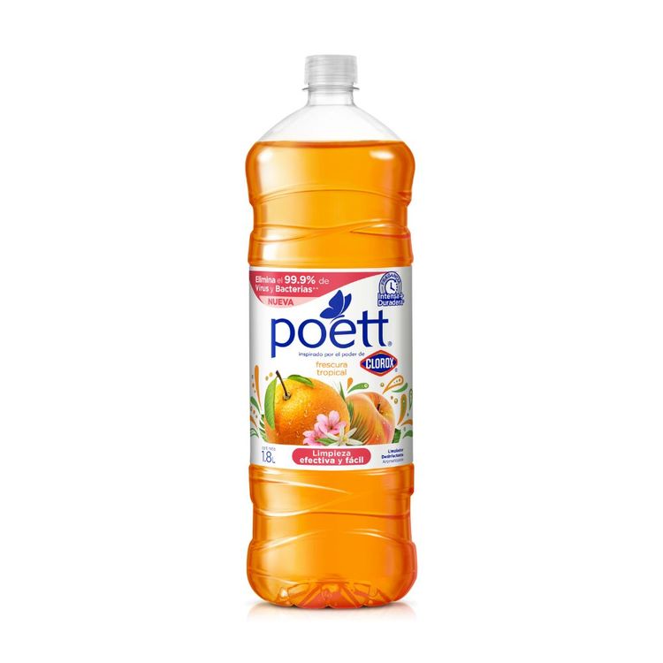 Limpiador Desinfectante Poett Frescura Tropical 1.8L