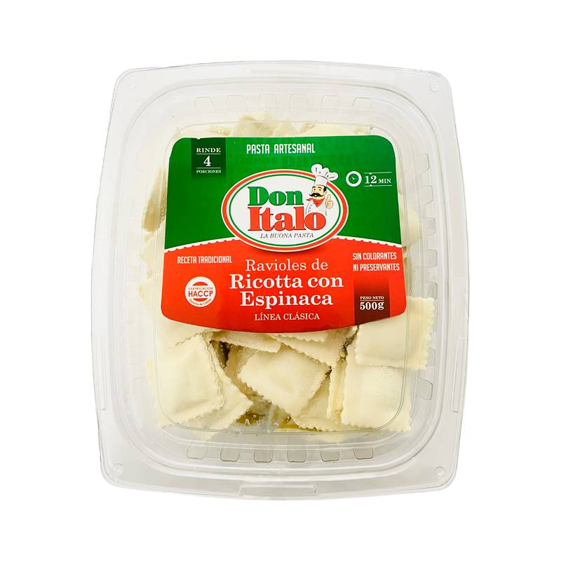 Ravioles de Ricota con Espinaca Don Italo 500g