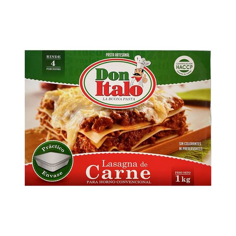 Lasagna de Carne Don Italo 1kg