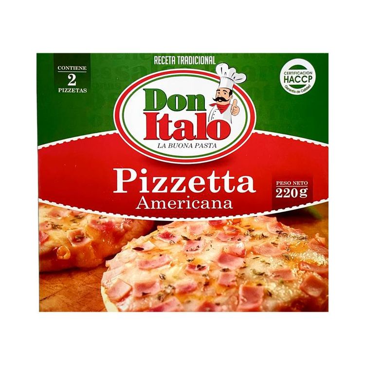 Pizzeta Americana Don Italo 220g (2 Pizzetas)