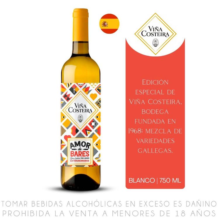Vino Tinto Blend Viña Costeira Amor de Bares Botella 750ml