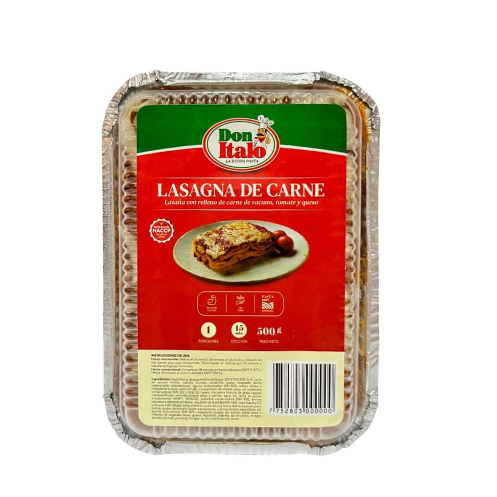 Lasagna de Carne Don Italo 500g