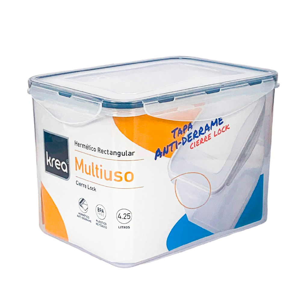 Contenedor Hermético Krea Lock Rectangular 4