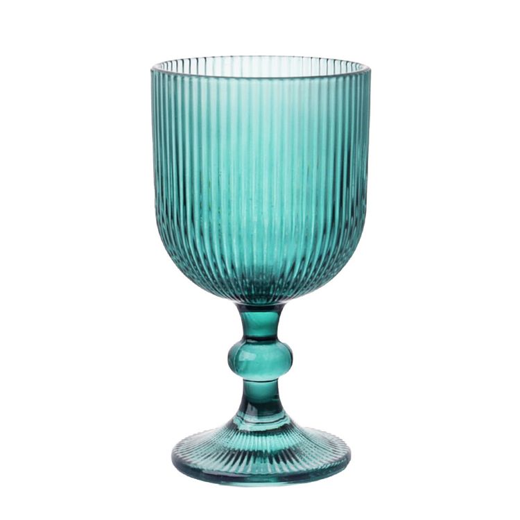 Copa Vidrio Líneas Krea Verde Shangrila