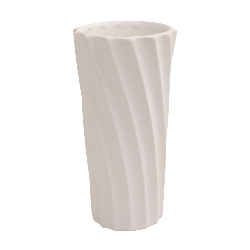 Florero Krea Cerámica Líneas 24cm
