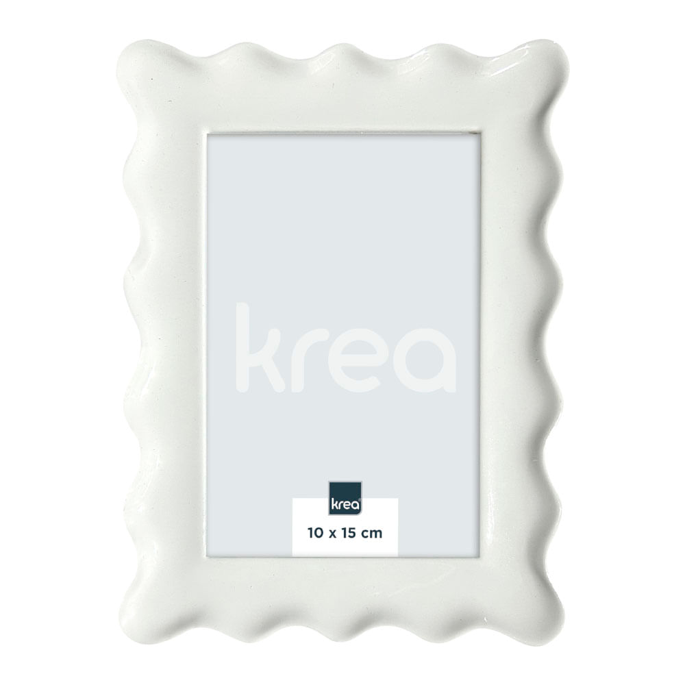 Portarretrato Krea Ondas Blanco 15x20cm