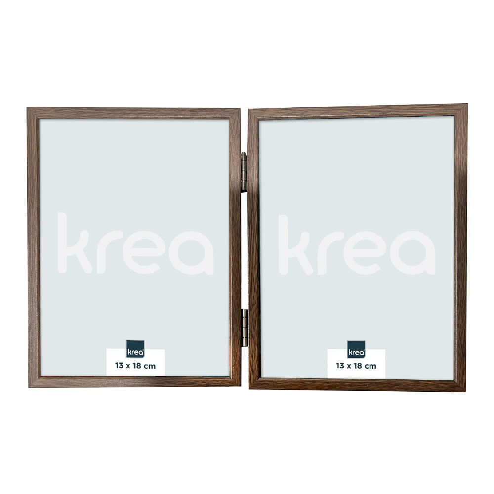 Marco de Fotos Krea Metal Doble 13x18cm