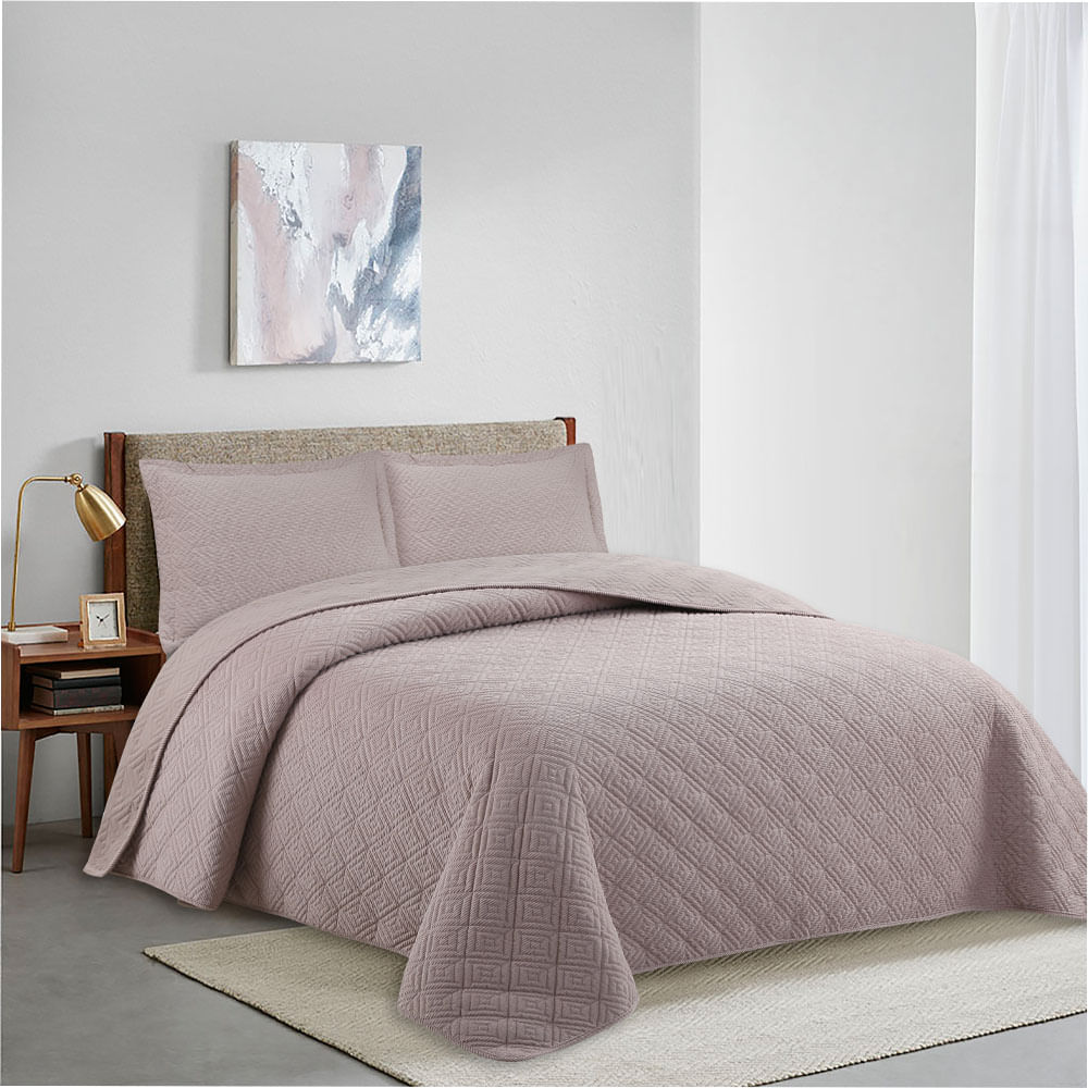 Quilt Krea Queen Plaza Velvet Stripe Surtido