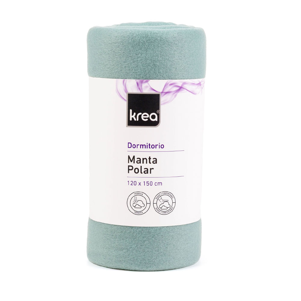 Manta Polar Krea Lisa 120x150cm Surtido