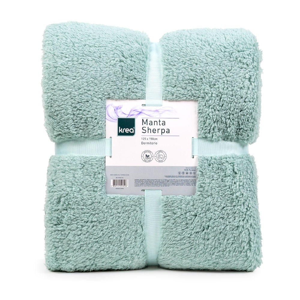 Manta Krea Sherpa Lisa 125x150cm Surtido