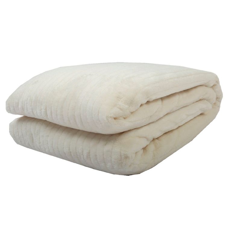 Frazada Flannel Krea Emboss 1.5 Plaza Surtido