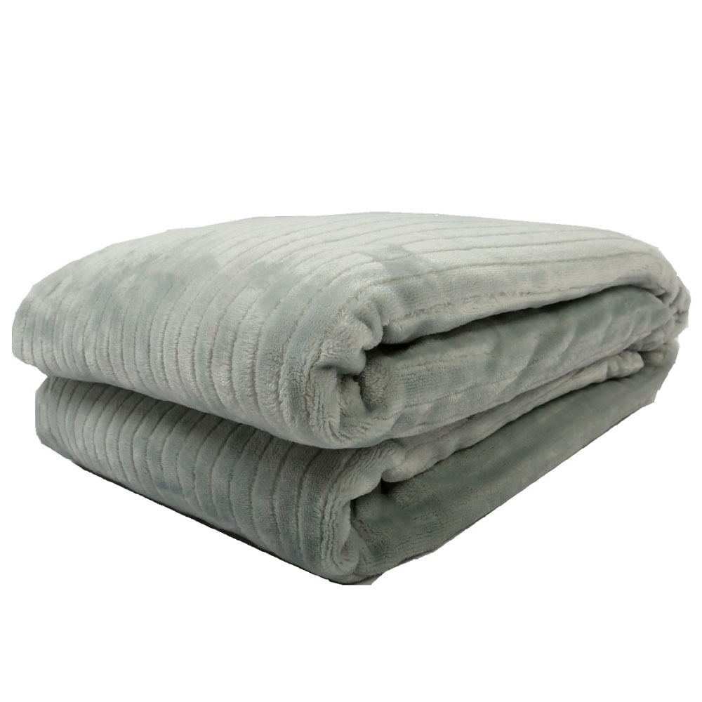 Frazada Flannel Krea Emboss Queen Plaza Surtido