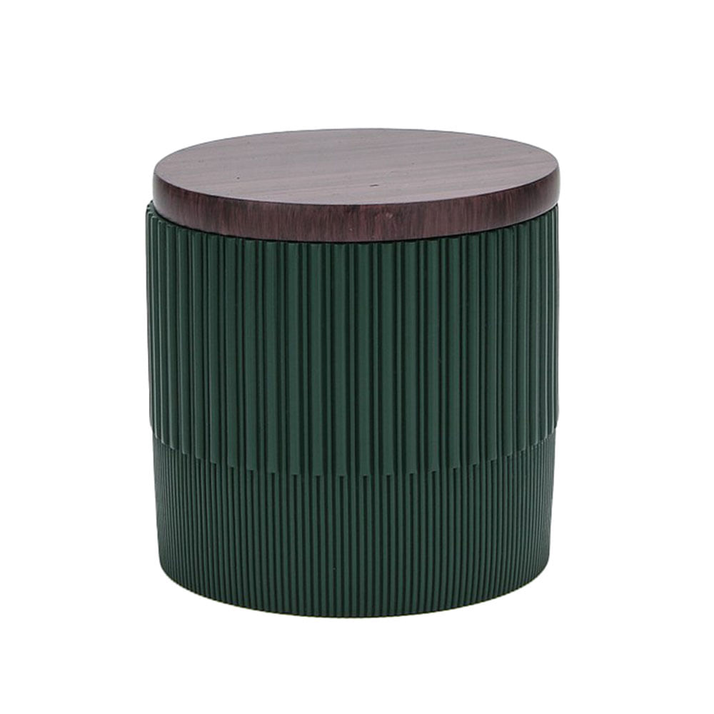 Canister Poliresina Krea Verde
