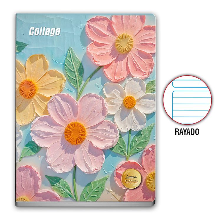Cuaderno de Luxe Lumen Gold College 80 Hojas