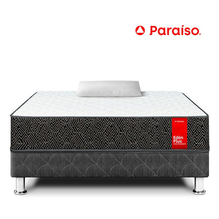 Cama Edén Plus 1.5 Plazas + 1 Almohada + Protector