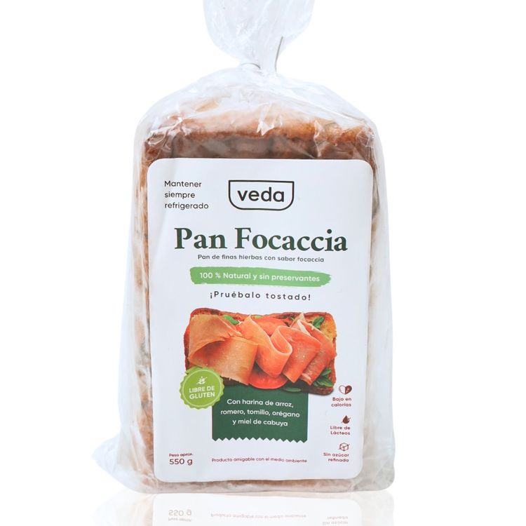 Pan Foccacia Veda 550g
