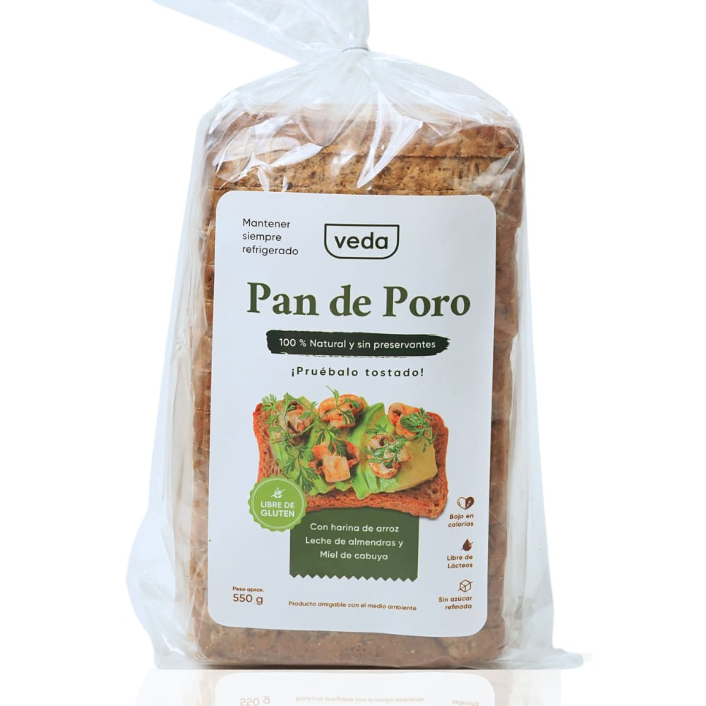 Pan de Poro Veda 550g