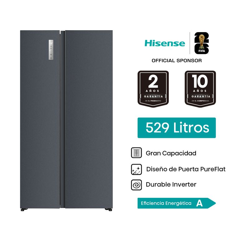 Refrigeradora Side By Side Hisense Rs3P558Esa 529L
