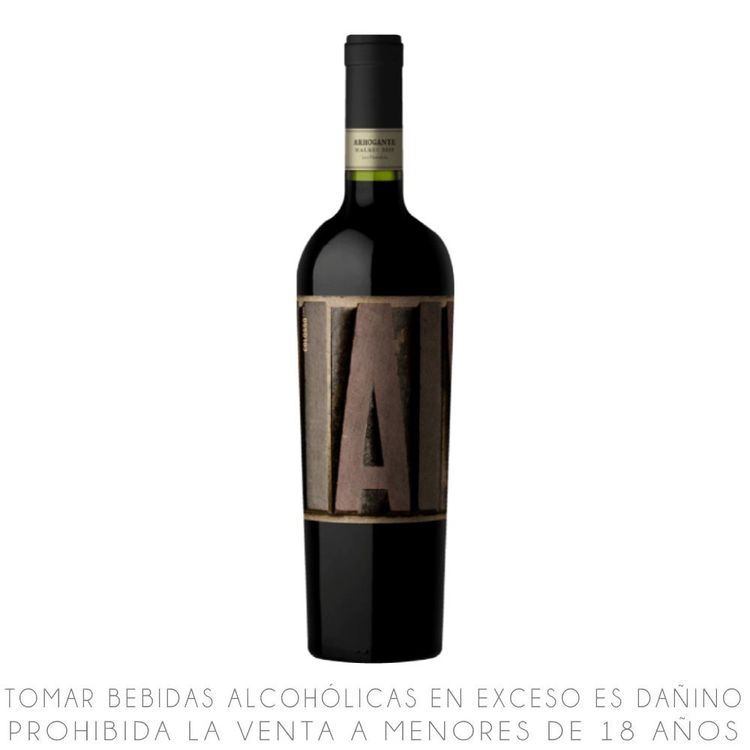 Vino Tinto Malbec Arrogante Botella 750ml