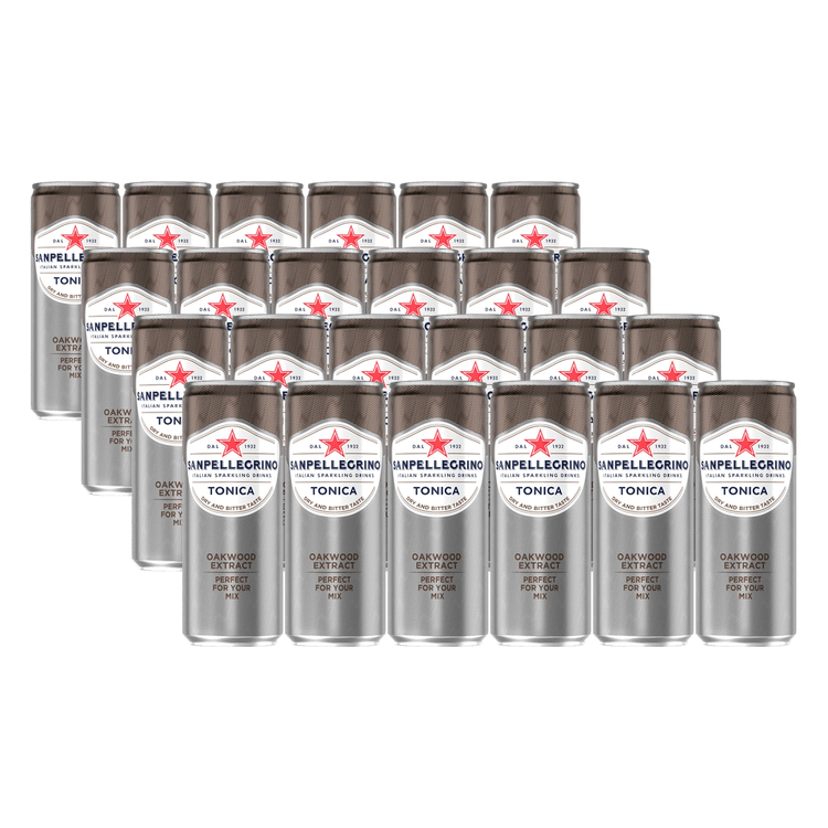 Pack x24 Agua Tónica Sanpellegrino Oakwood Lata 330ml