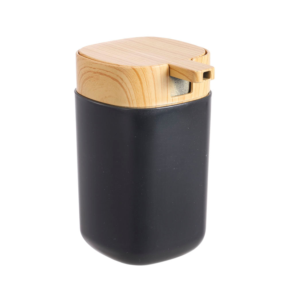 Dispensador Krea Básico Look Madera Negro