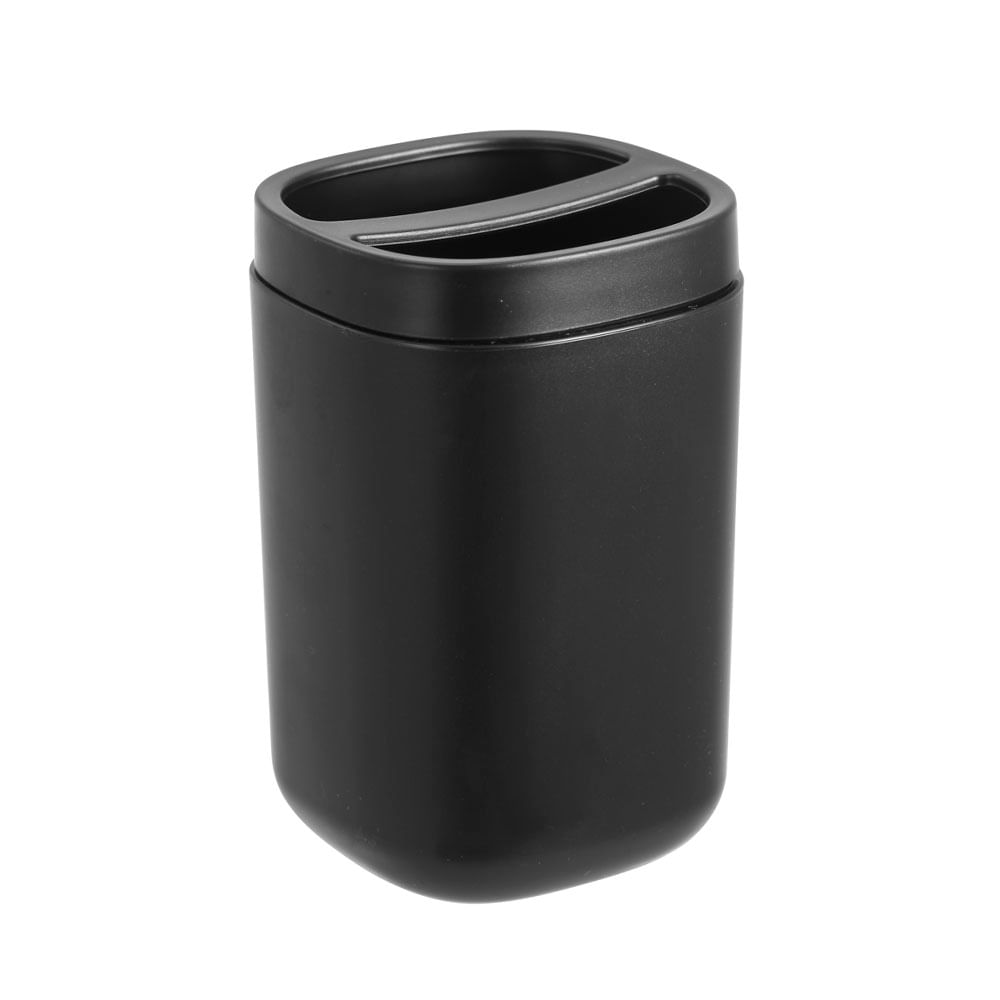 Portacepillo Krea Básico Look Madera Negro