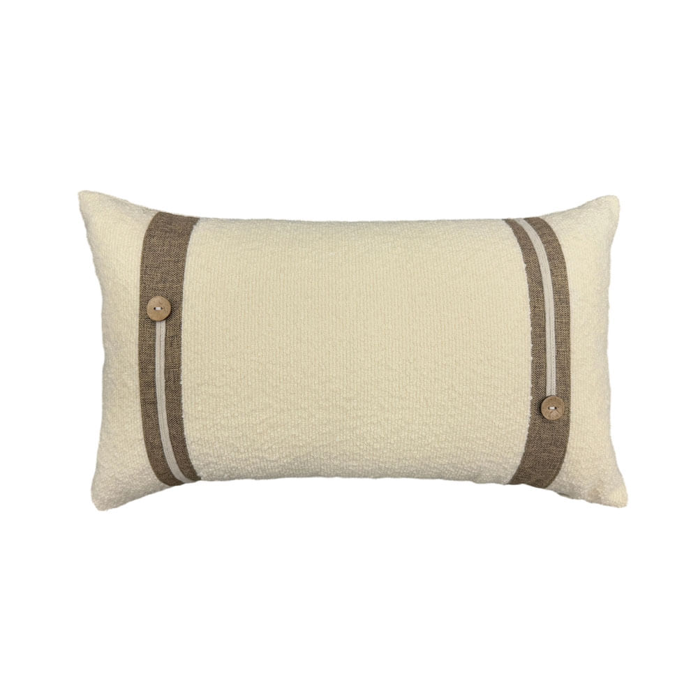 COJIN CORDERITO 30X50CM ECRU