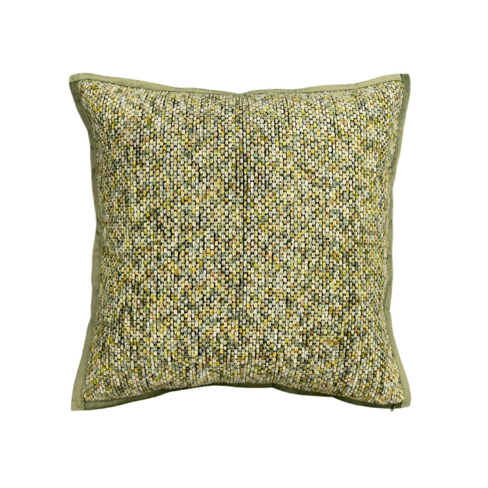 COJIN JACQ MELANGE VERDE 45X45CM