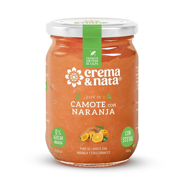 PURE CAMOTE NARANJA DIET 500G CREMA&NATA
