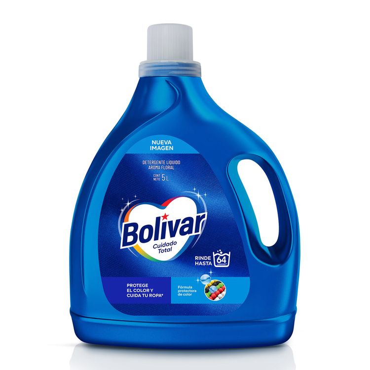 Detergente Líquido Bolívar Cuidado Total 5L