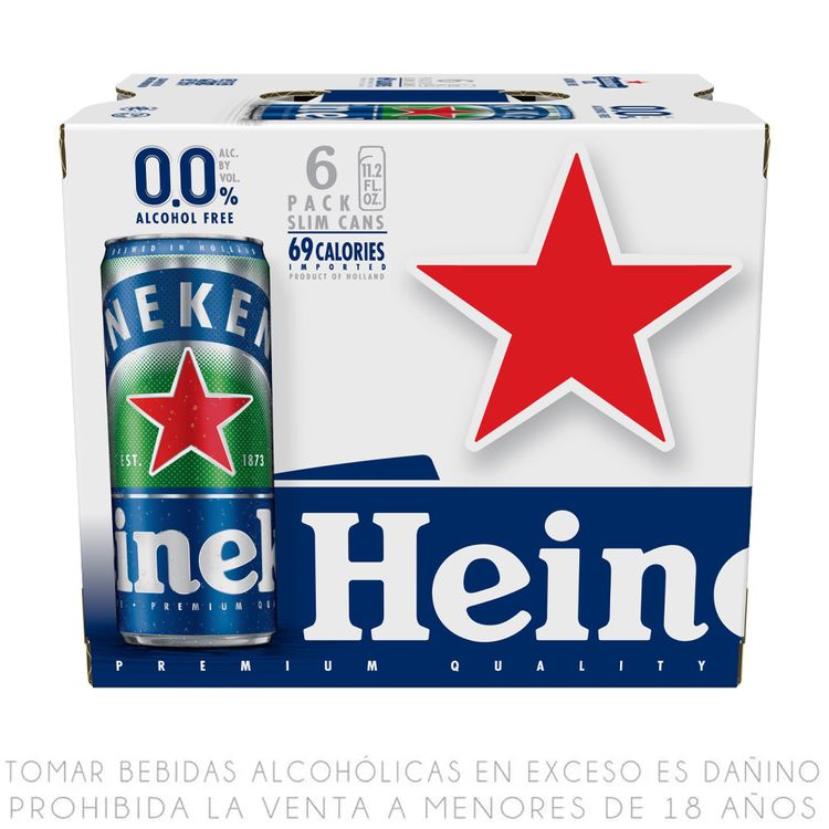 Sixpack Cerveza Sin Alcohol Heineken Lata 330ml