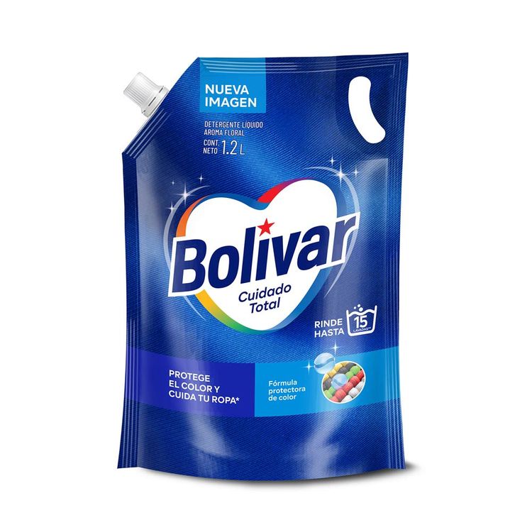 Detergente Líquido Bolívar Cuidado Total 1.2L
