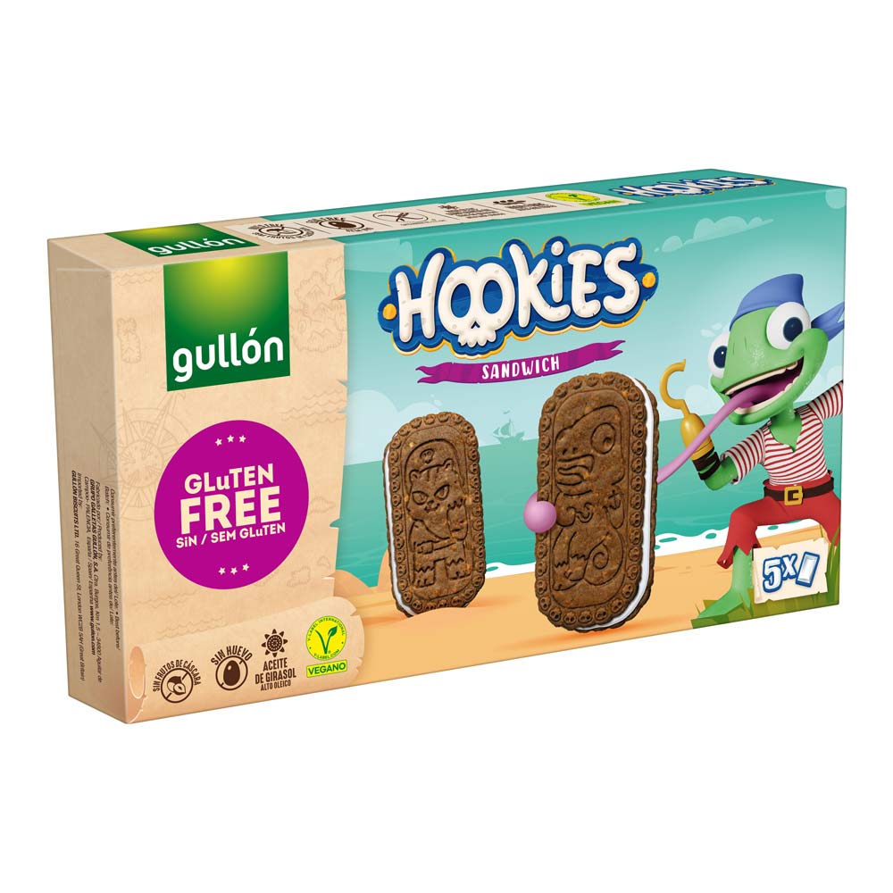 Galletas Rellenas Hookies Sin Gluten 230g