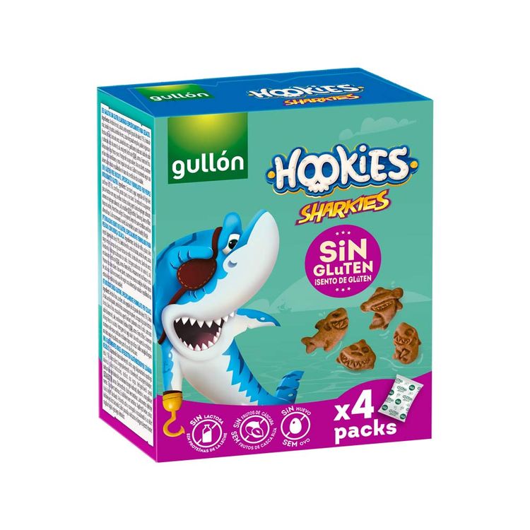 Mini Galletas Hookies Sharkies Sin Gluten 160g