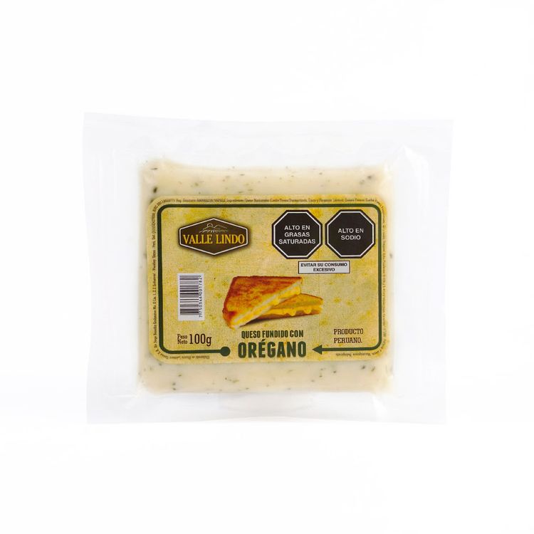 Queso Fundido con Orégano Valle Lindo 100g