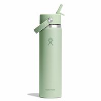 Botella Wide Flex Hydroflask Straw Verde 24oz