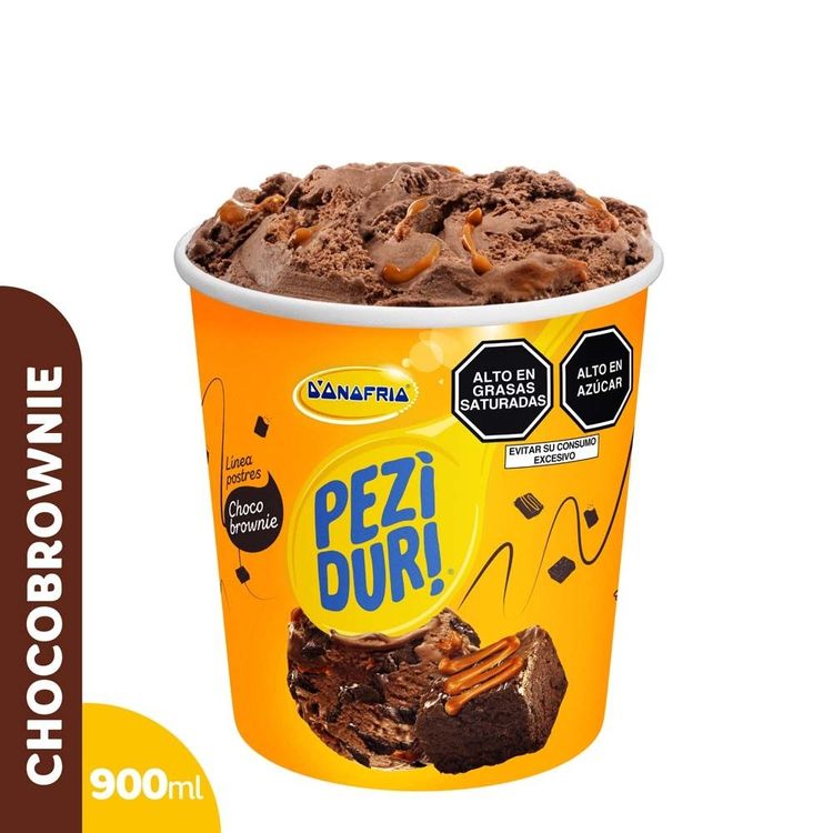 Helado de Crema Peziduri Choco Brownie 900ml
