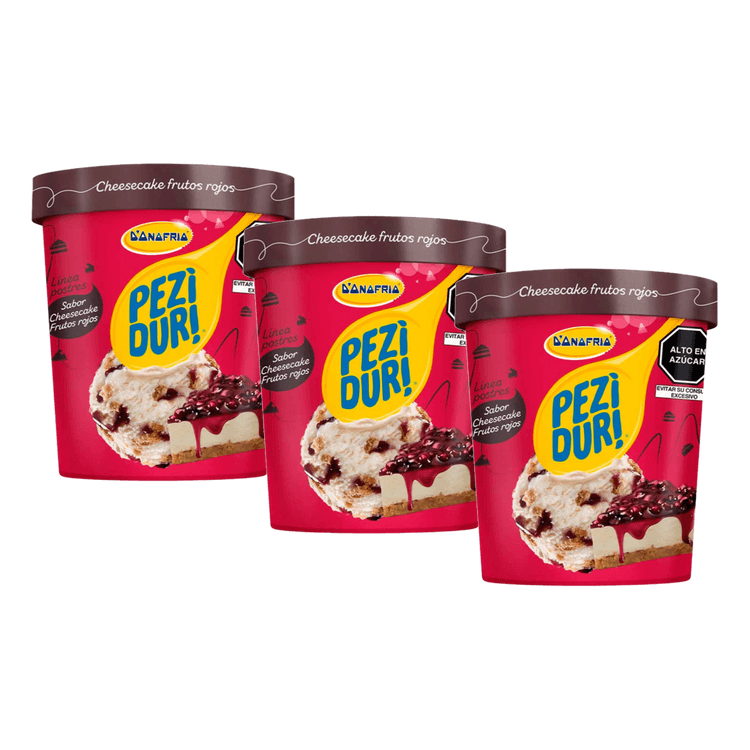 Tripack Helado Peziduri Postres Cheesecake 900ml