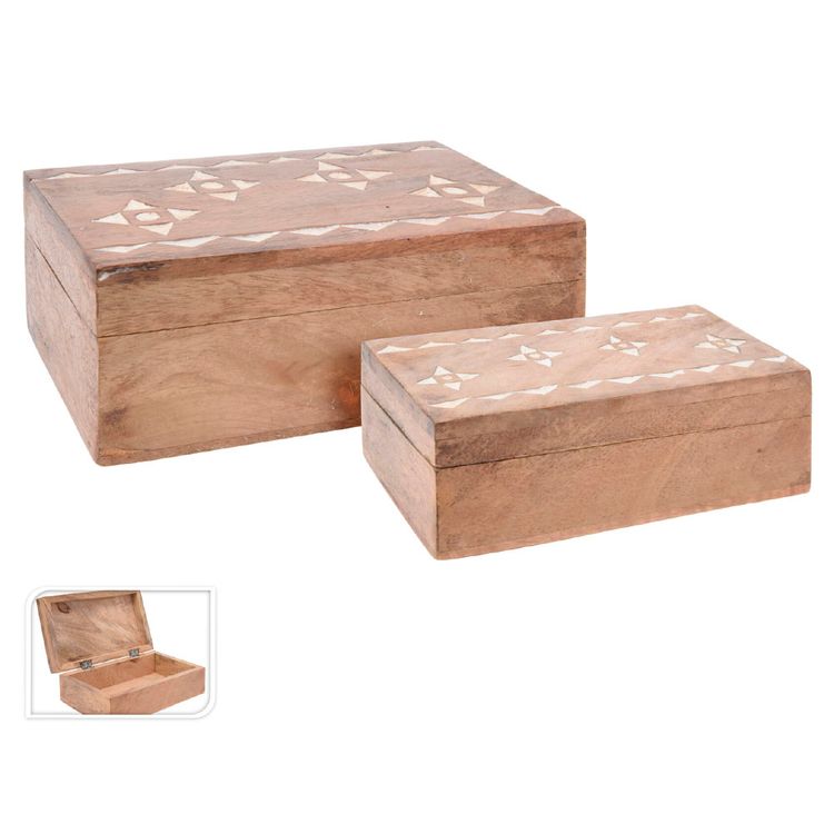 Paquete 2 Cajas Madera H&S Collection
