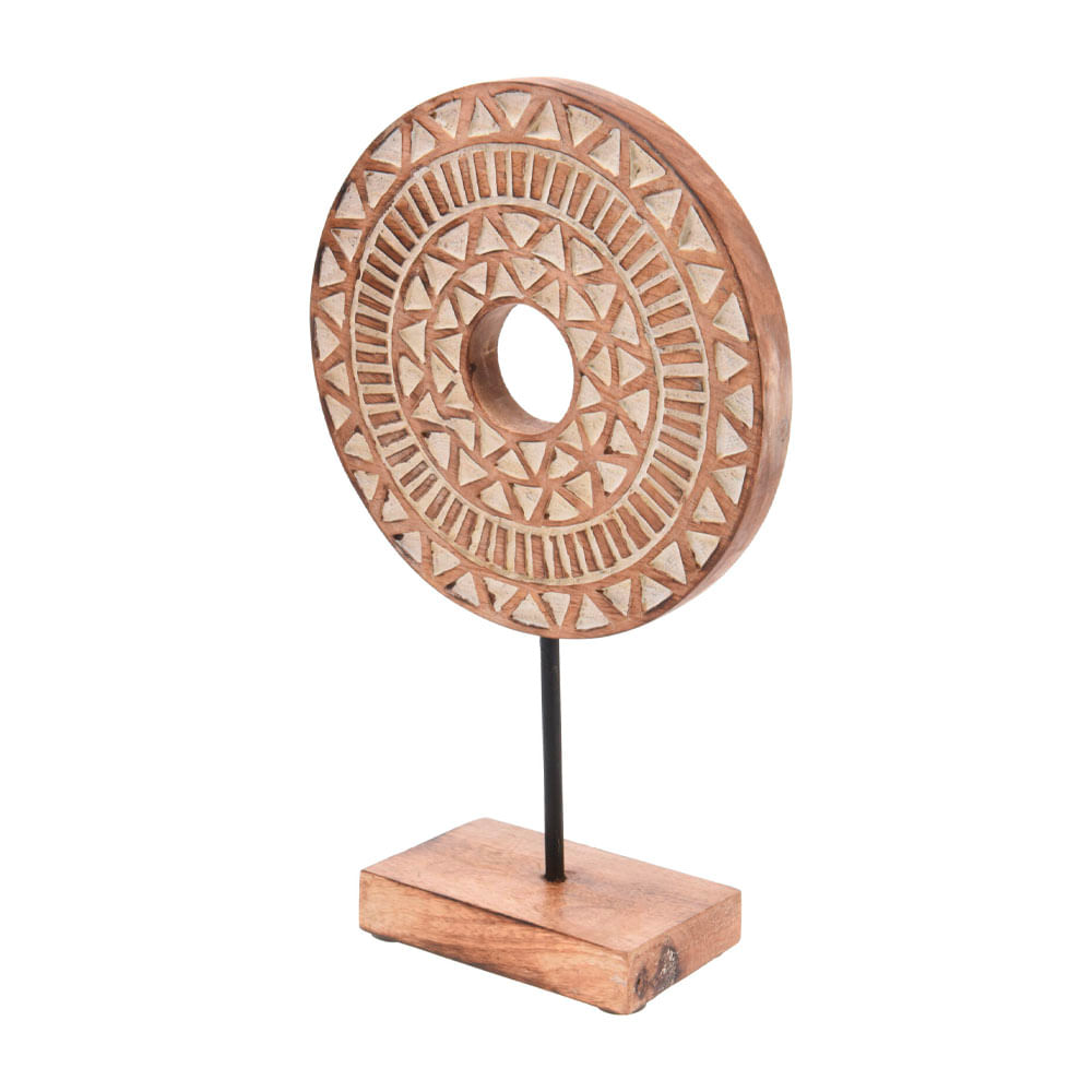 Decoración Redondo Madera H&S Collection