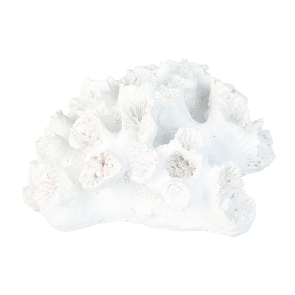 Deco Coral Grande H&S Collection Blanco 14x13x7cm