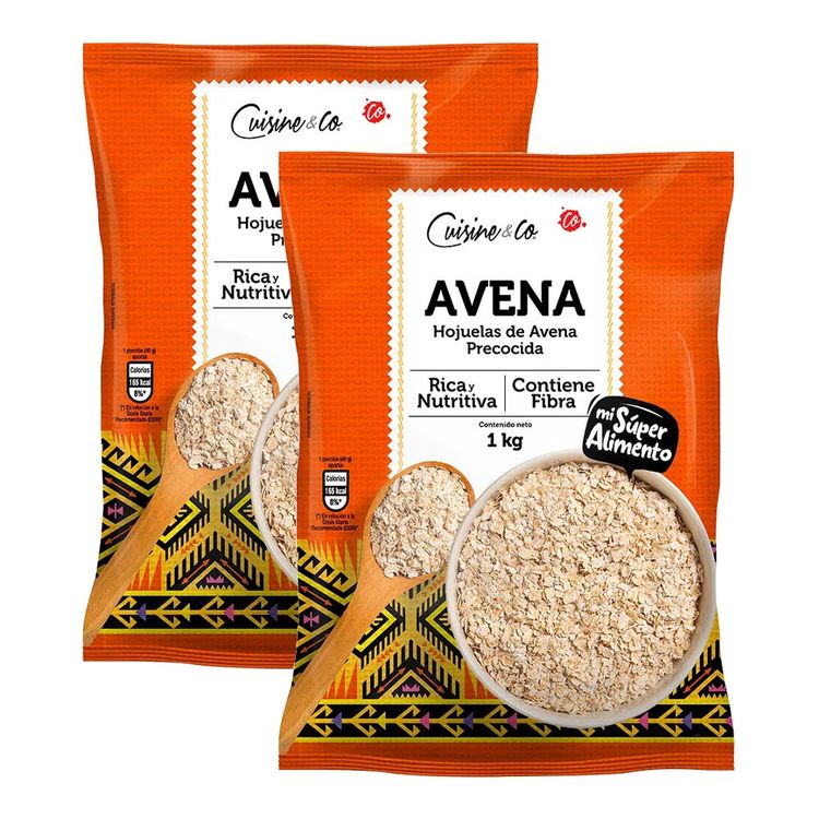 Twopack Avena Tradicional Cuisine & Co 1kg