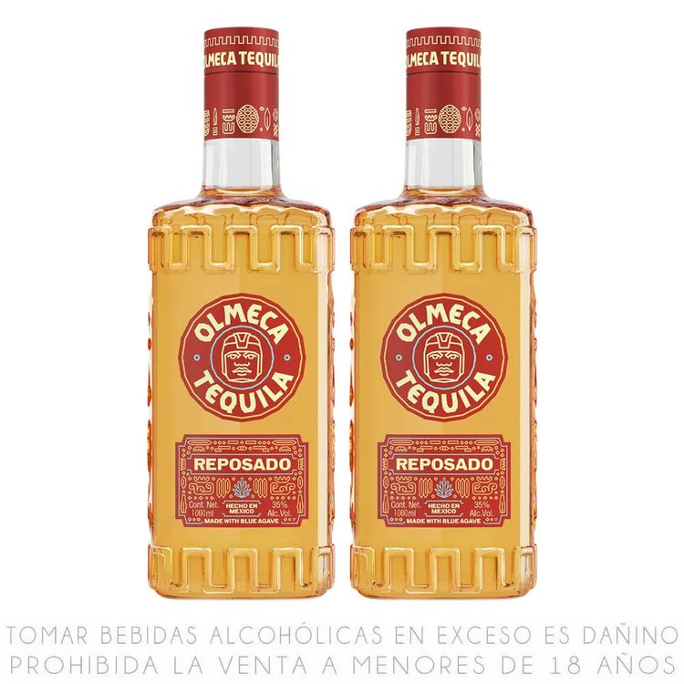 Twopack Tequila Reposado Olmeca Botella 1L