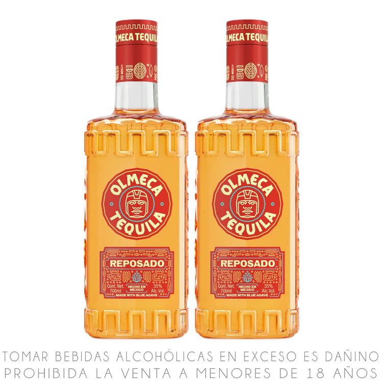 Twopack Tequila Reposado Olmeca Botella 700ml