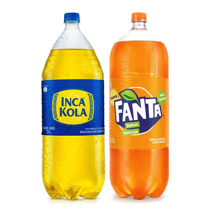 Pack Gaseosas 3L: Fanta + Inca Kola Sabor Original