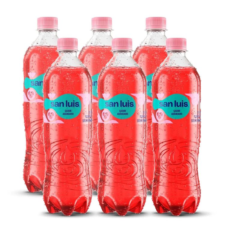 Sixpack Agua Gasificada San Luis Sabor Arándano Botella 625ml
