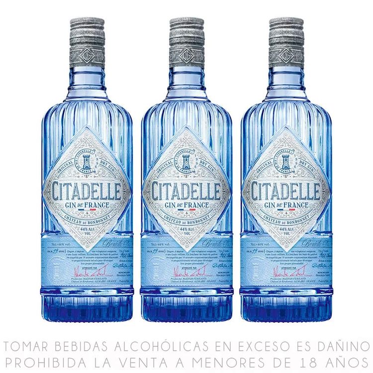 Tripack Gin Citadelle Botella 750ml