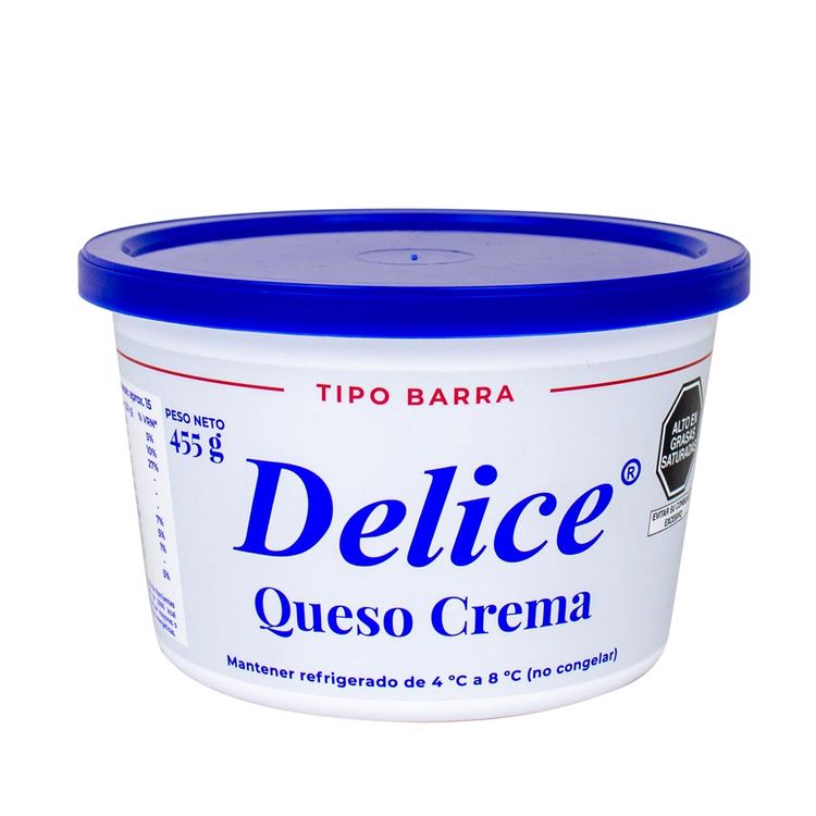 Queso Crema Delice Tipo Barra 455g