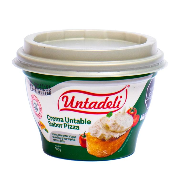 Crema Untable Untadeli Sabor Pizza 140g