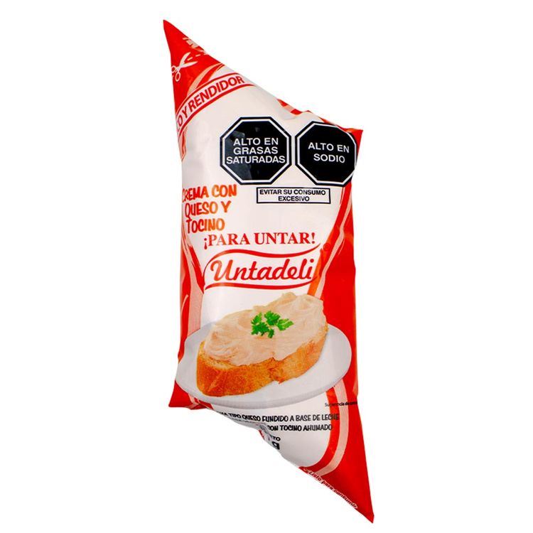 Crema con Queso y Tocino Untadeli 80g